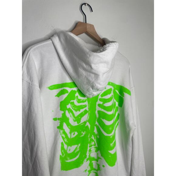 Urban Outfitters Project Social T Skeleton Hoodie Small Medium Zip Up Sweatshirt - Picture 10 of 12